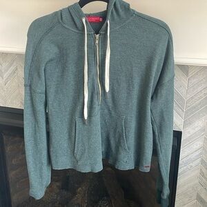 Philanthropy • Green Thermal Hoodie Top Small